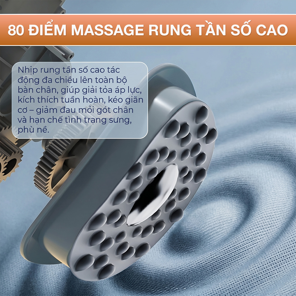 Máy massage chân và rung chân OKACHI JP-801 ( Màu kem)